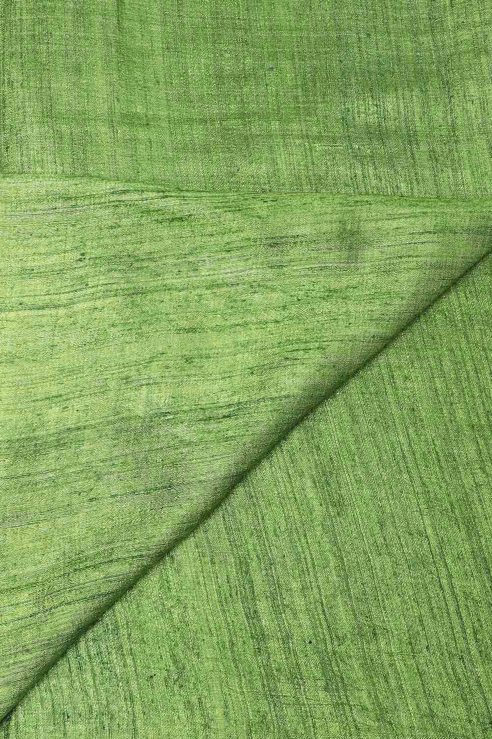Green Pure Silk Tussar Jamdani Saree image number null