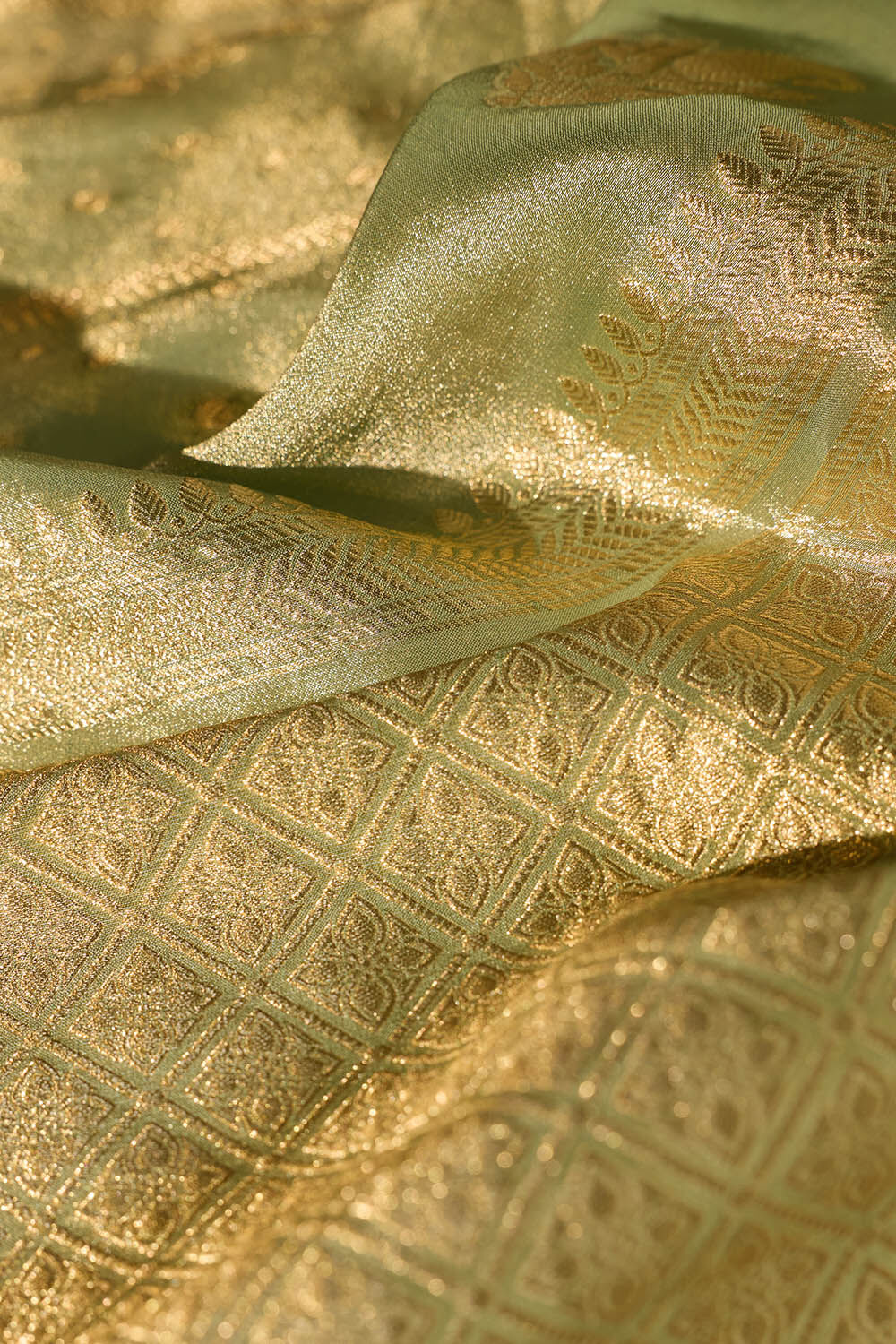 Light Blue Woven Viscose Tissue Saree image number null