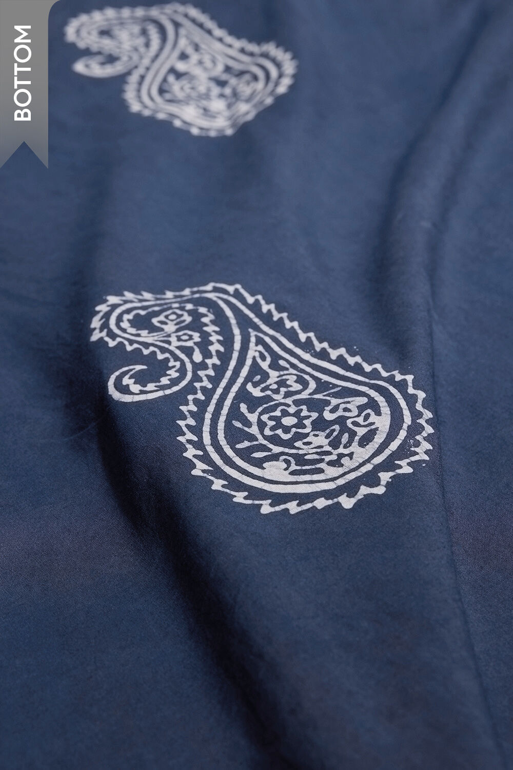 Blue Batik Pure Cotton Unstitched Suit Set image number null