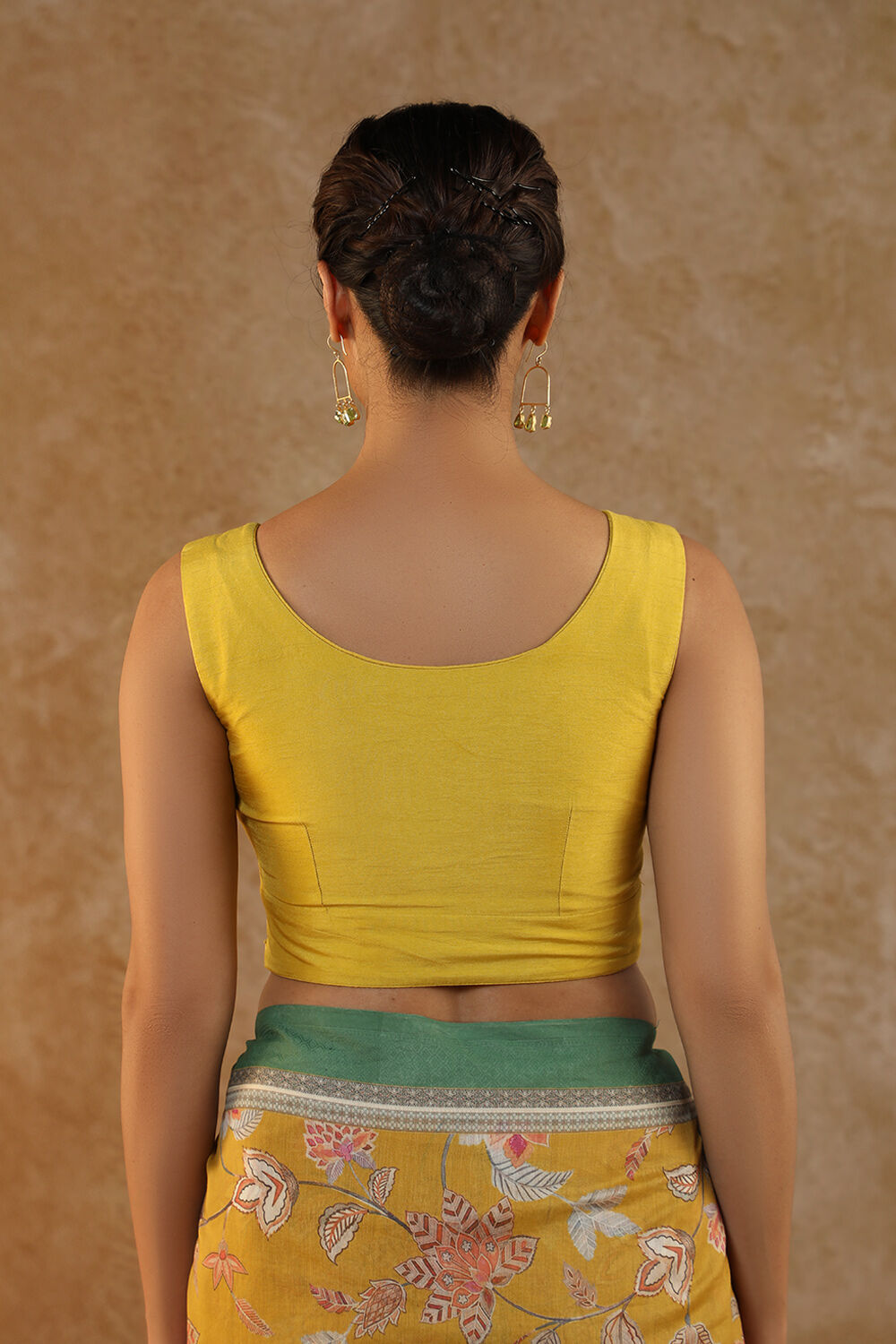 Yellow Woven Viscose Blouse image number null