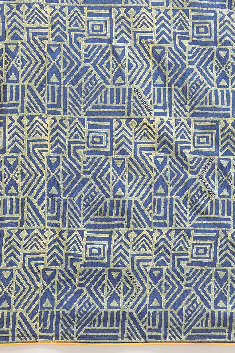 Blue Pure Organza Tissue Printed Saree image number null