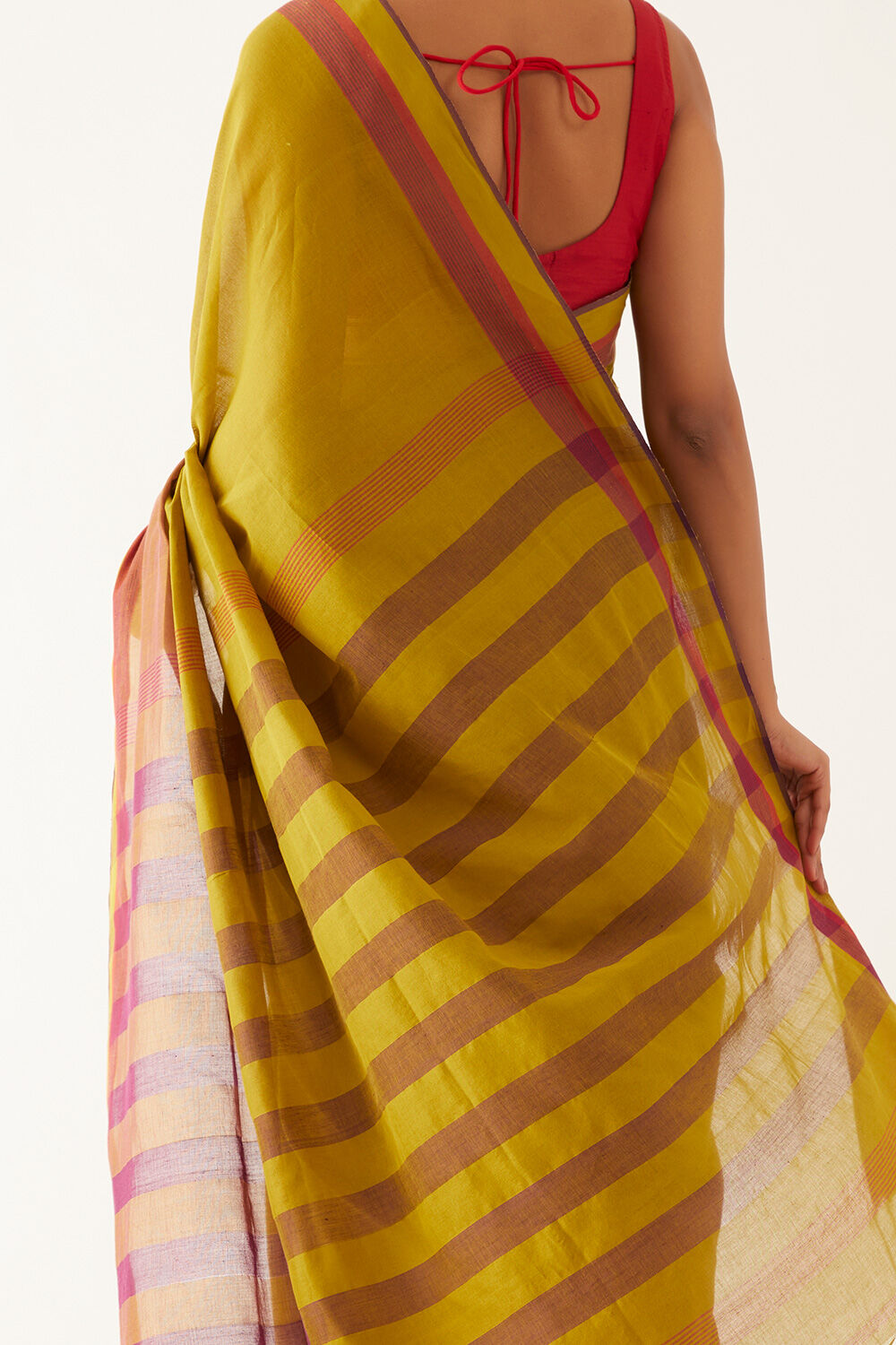 Green Pure Cotton Bengal Saree image number null