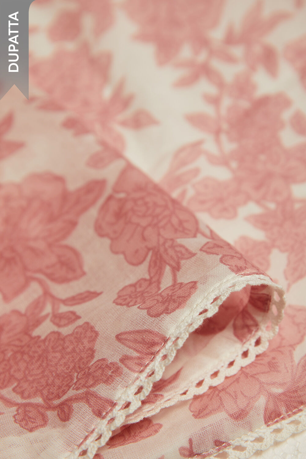 Off White Screen Printed Pure Cotton Unstitched Suit Set image number null