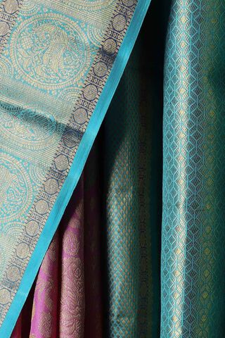 Light Pink Pure Silk Kanjivaram Saree thumbnail image number null