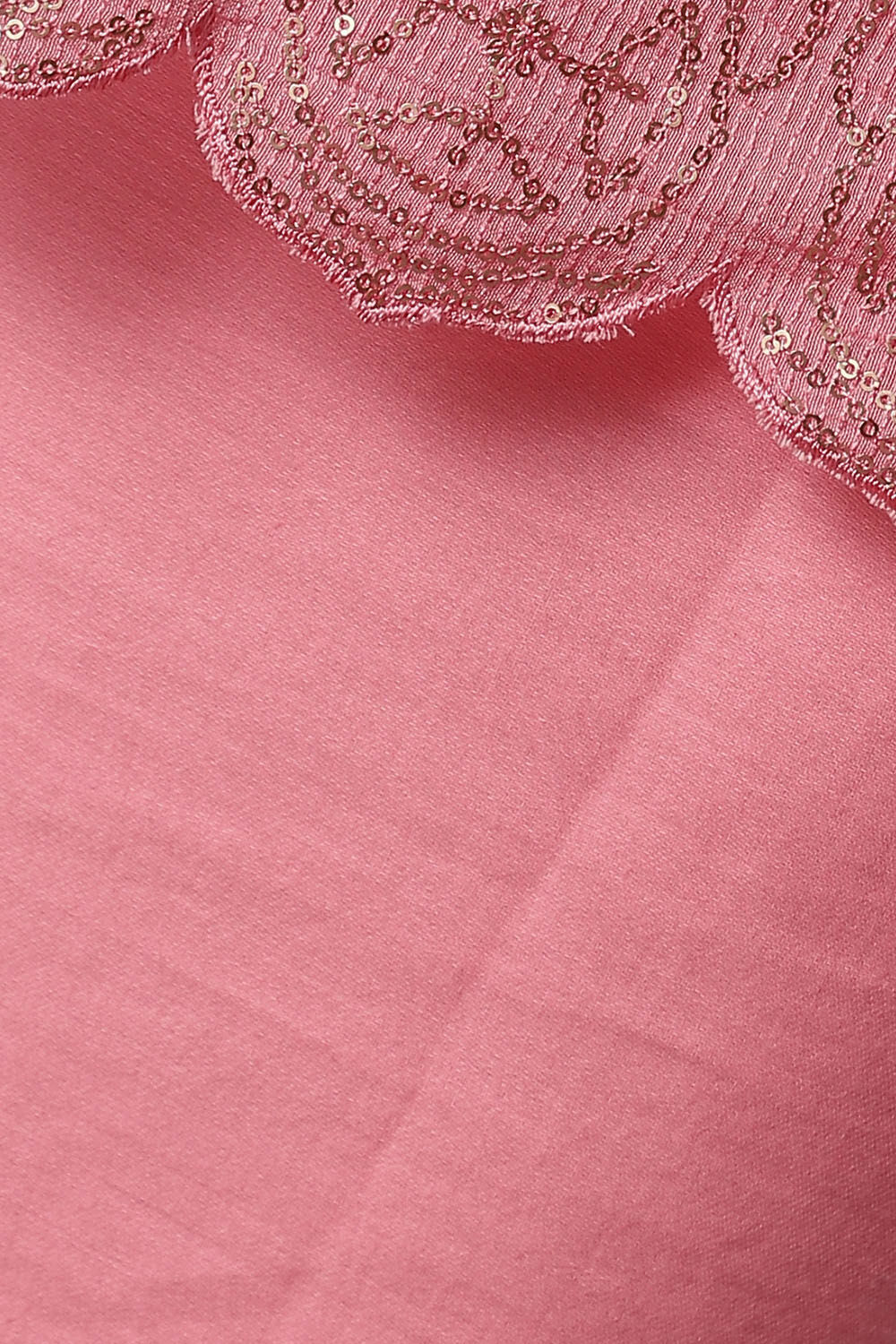 Pink Silk Cotton Embroidered Semistitched Suit Set image number null