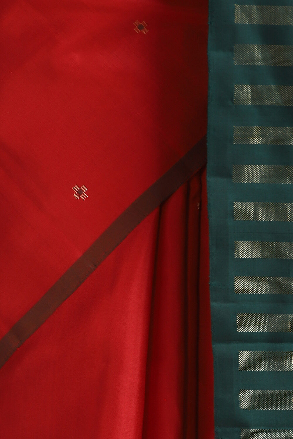 Red Pure Soft Silk Saree image number null