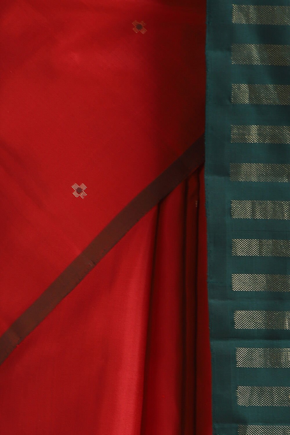 Red Pure Soft Silk Saree image number null