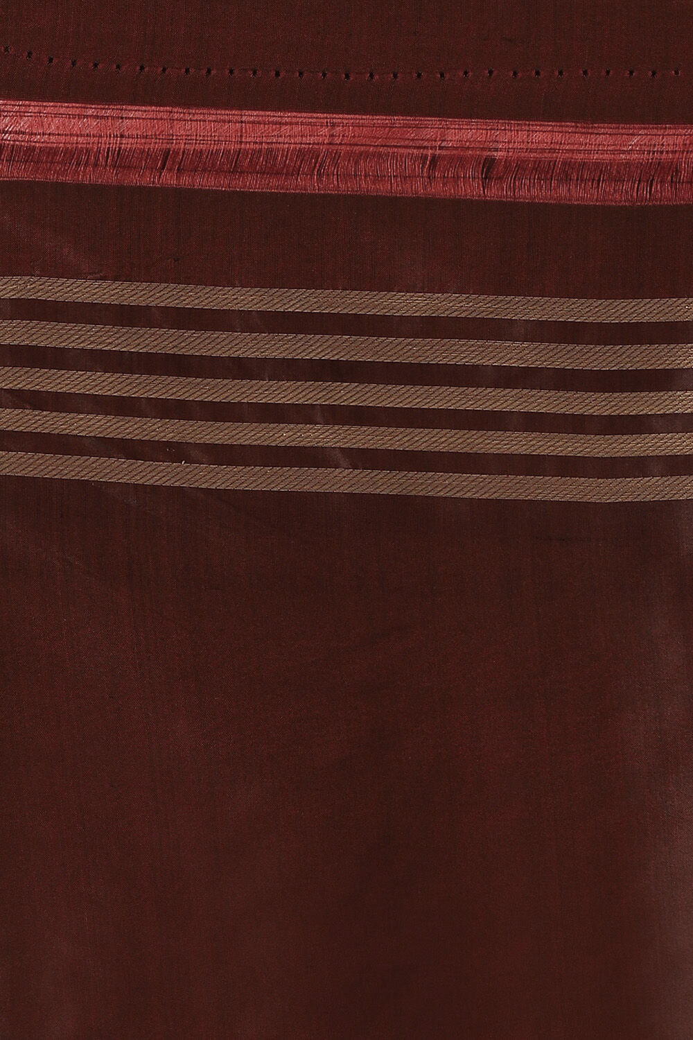 Red Pure Silk Banarasi Brocade Saree image number null