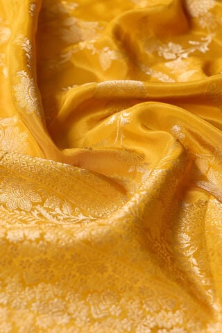 Yellow Woven Pure Viscose Saree thumbnail image number null
