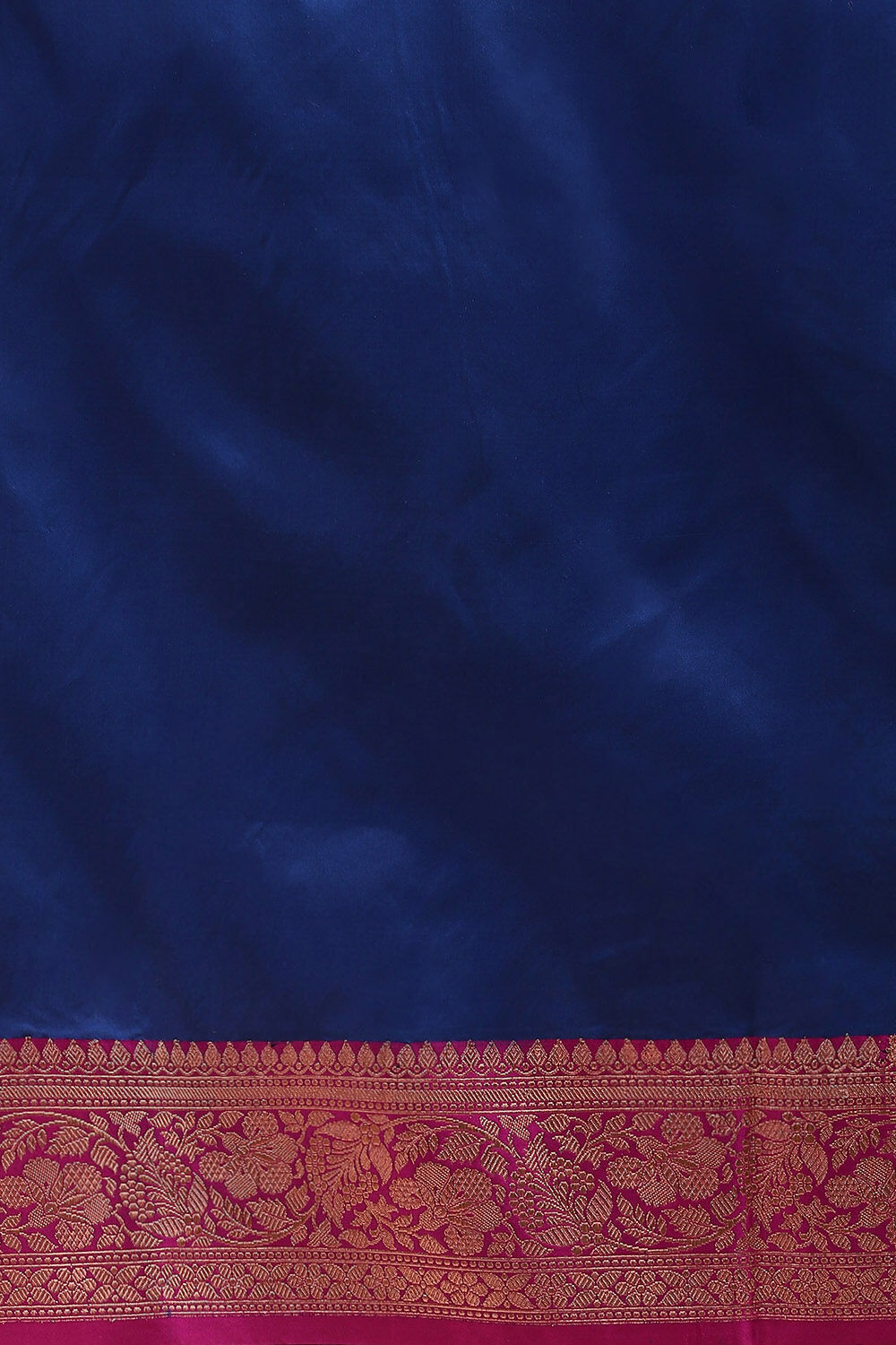 Dark Blue Pure Silk Banarasi Saree image number null