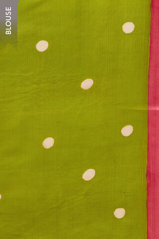 Light Pink Pure Silk Block Printed Chattisgarh Saree thumbnail image number null