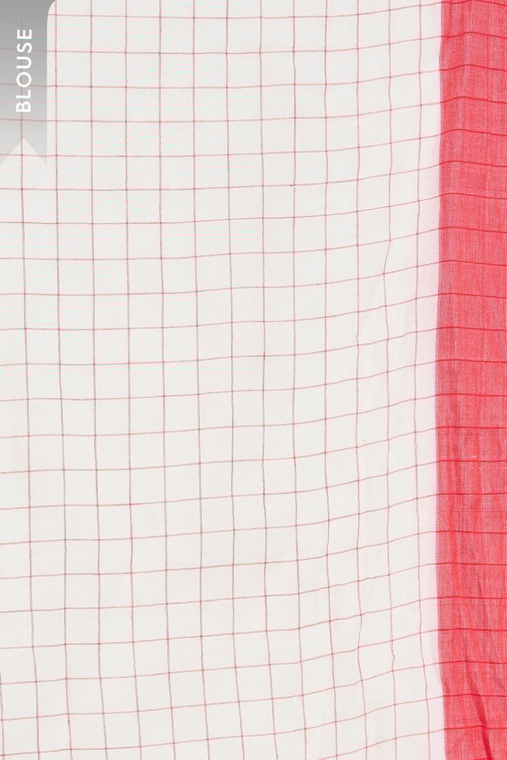 Off White Bengal Pure Cotton Jamdani Saree image number null