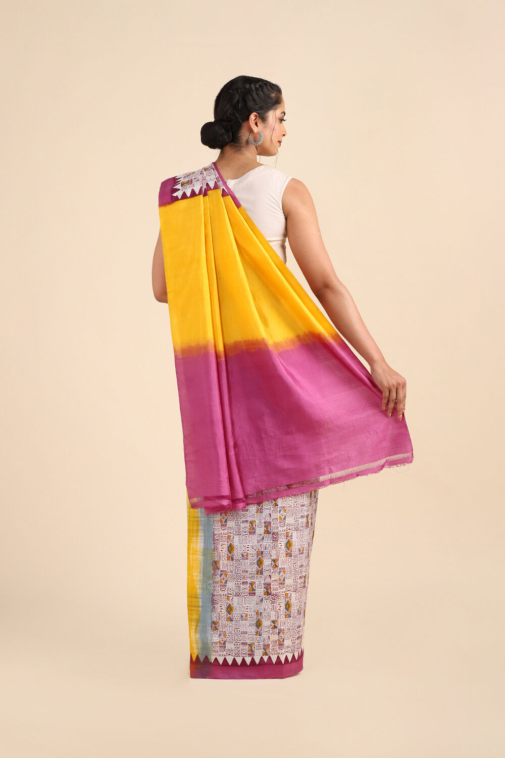 Pink Pure Silk Printed Saree image number null