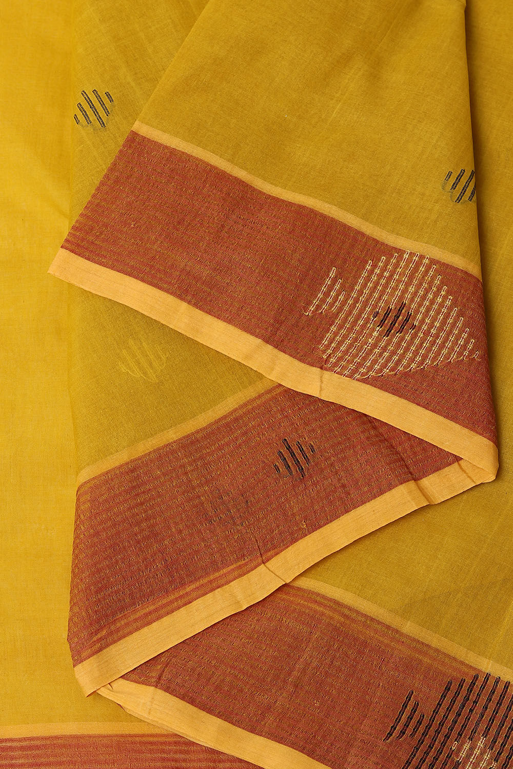 Light Pure Green Cotton Bengal Saree image number null
