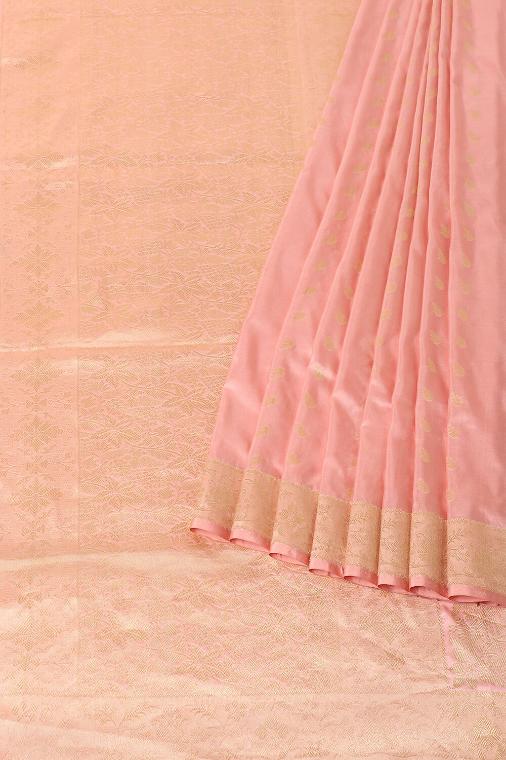 Light Pink Pure Silk Banarasi Saree image number null