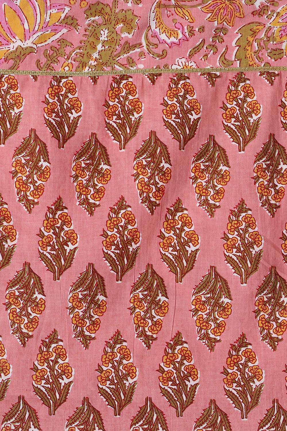 Light Pink Pure Kota Gota Patthi Saree image number null