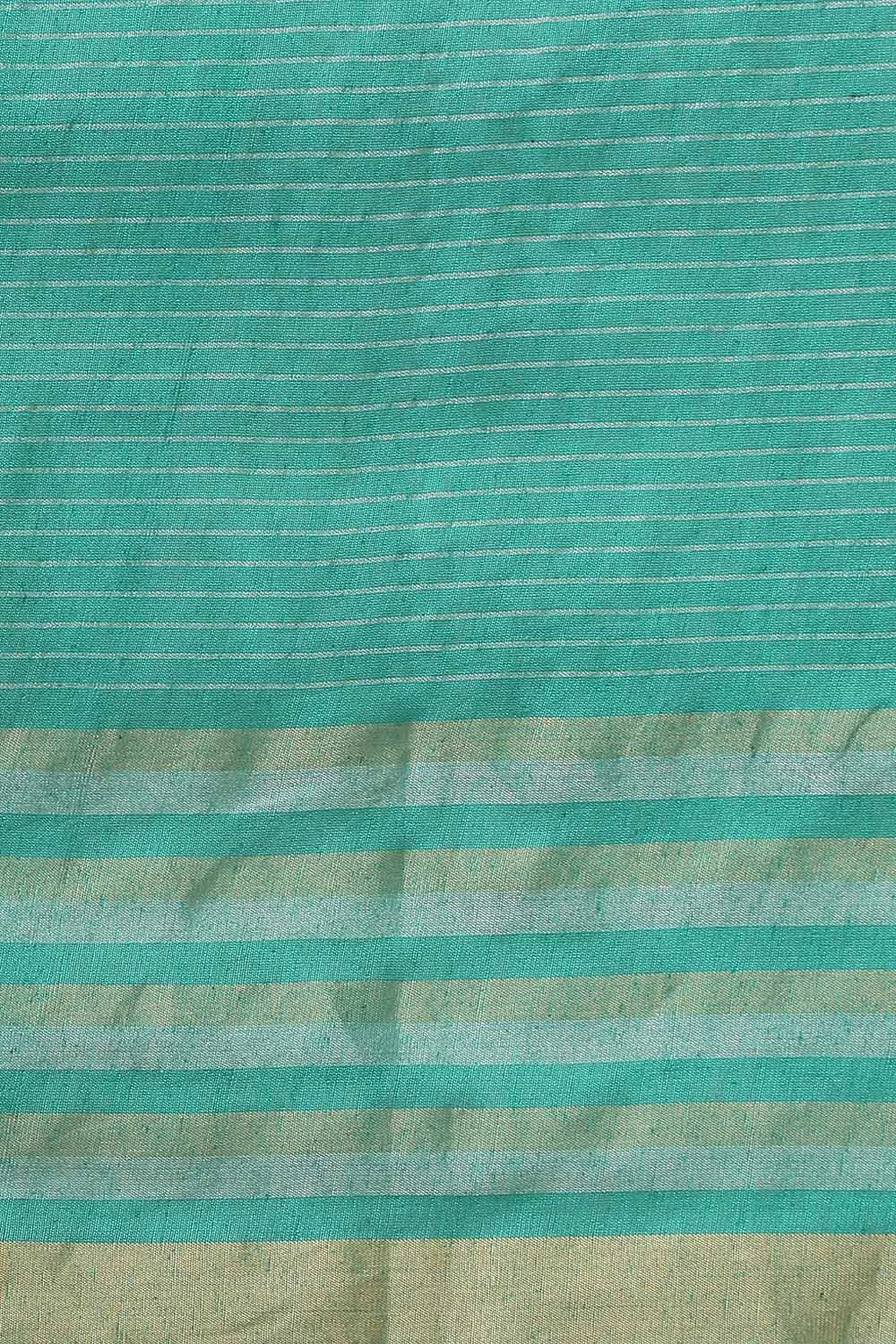 Green Pure Silk Woven Saree image number null