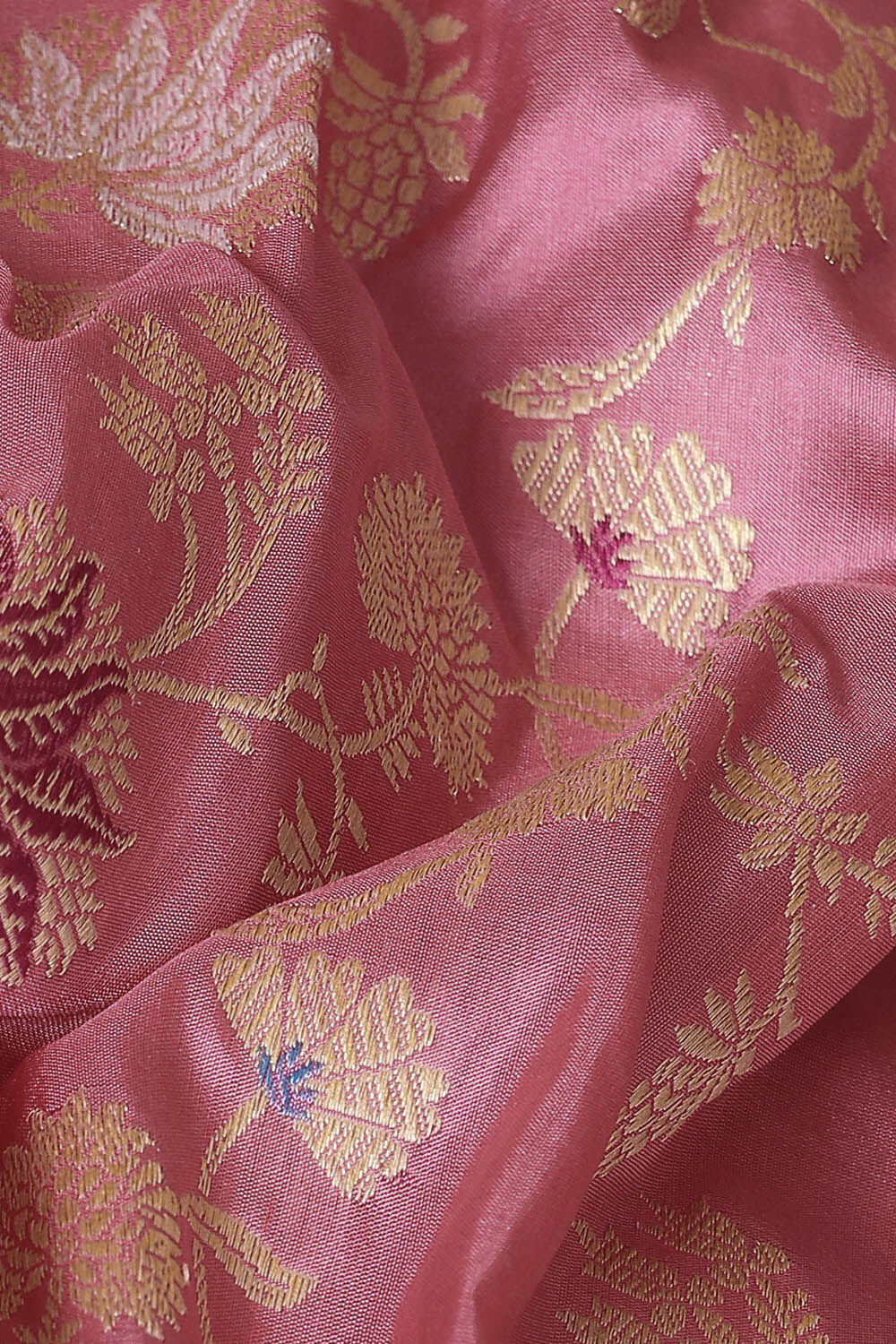 Light Orange Pure Silk Banarasi Saree image number null