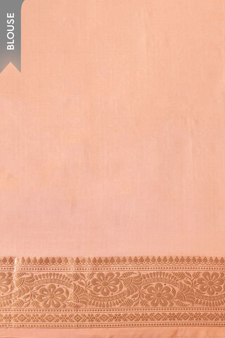 Orange Silk Viscose Kadwa Banarasi Saree thumbnail image number null