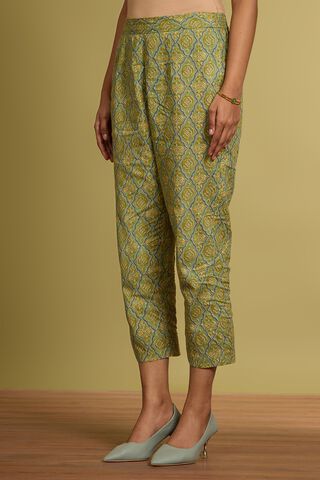 Green Screen Printed Pure Cotton Kurta Set thumbnail image number null