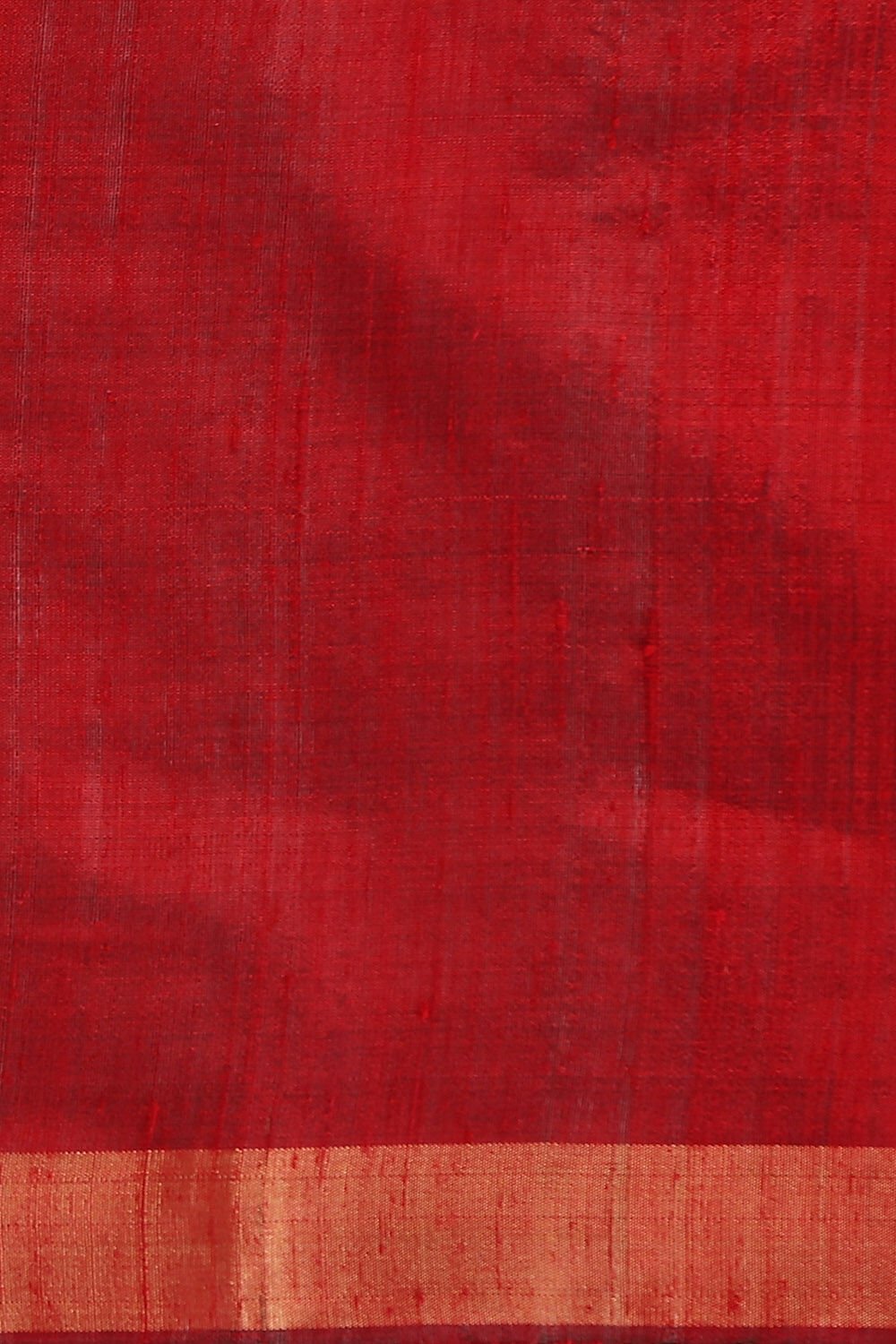 Red Pure Silk Woven Saree image number null