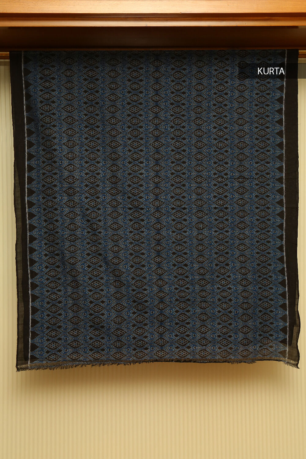 Navy Blue Sambalpuri Pure Cotton Salwar Suit Set image number null