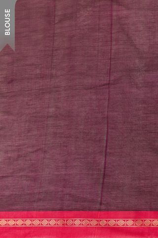 Dark Violet Cotton Woven Saree thumbnail image number null