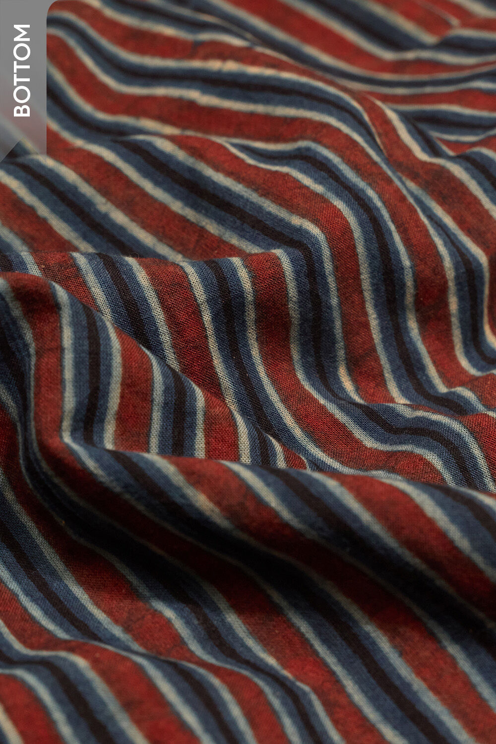 Dark Blue Pure Cotton Tie and Dye Shibori Unstitched Suit Set image number null