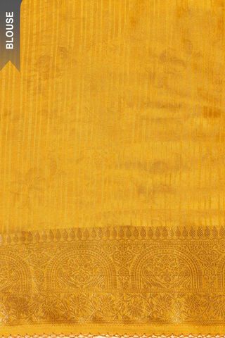Yellow Pure Viscose Printed Saree thumbnail image number null