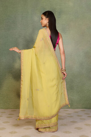 Light Green   Viscose Organza Embroidered Saree thumbnail image number null