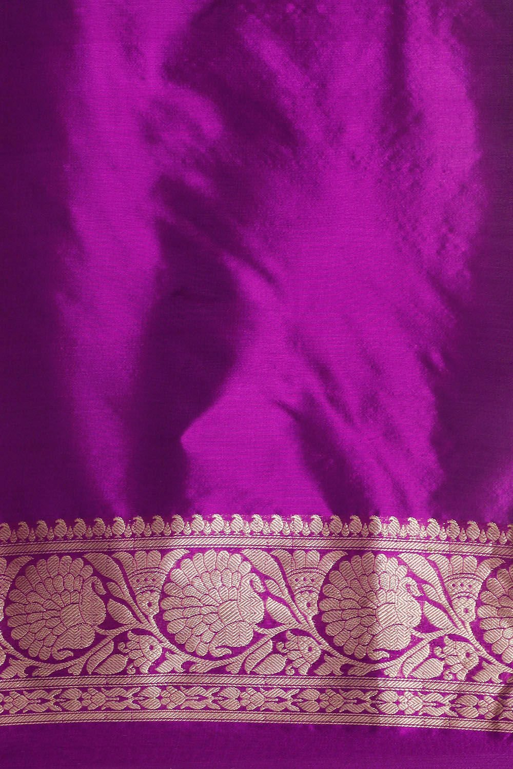 Purple Pure Silk Banarasi Saree image number null