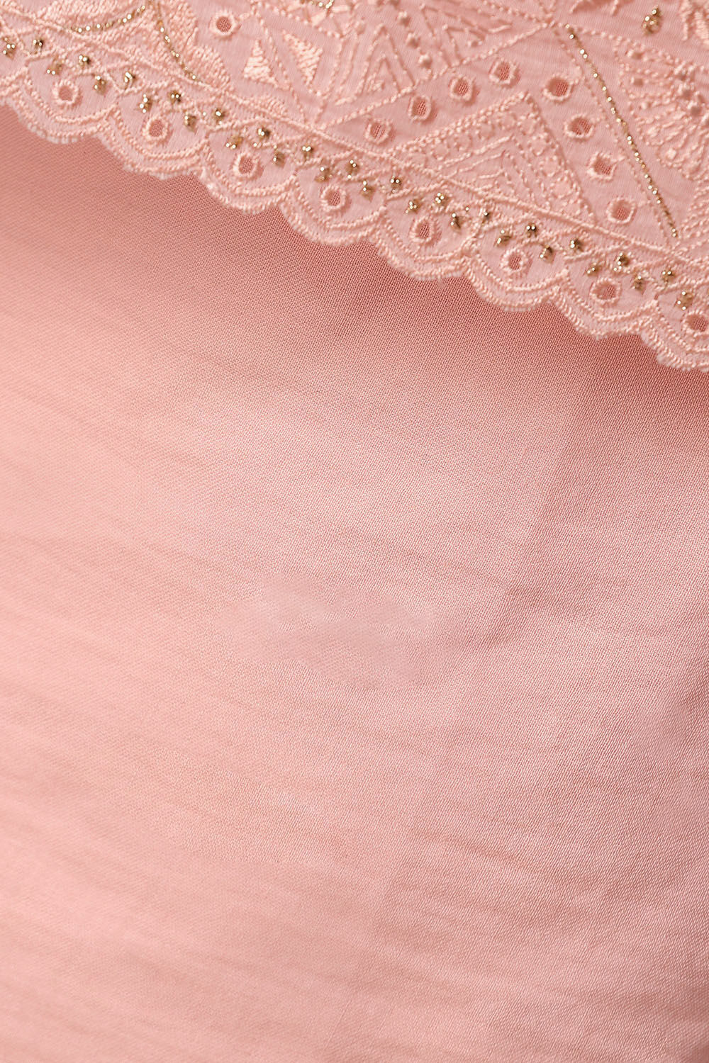 Pink Silk Cotton Embroidered Semistitched Suit Set image number null