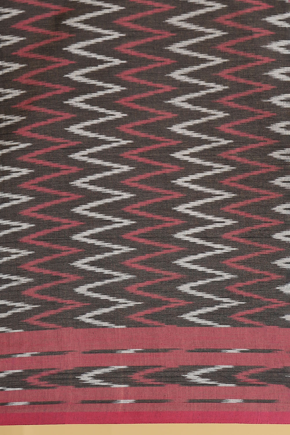 Dark Blue Cotton Pochampalli Ikat Saree image number null