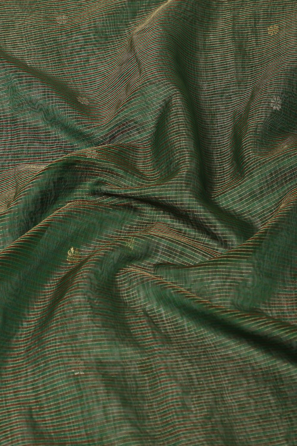 Green Pure Cotton Tissue Maheshwari Saree image number null