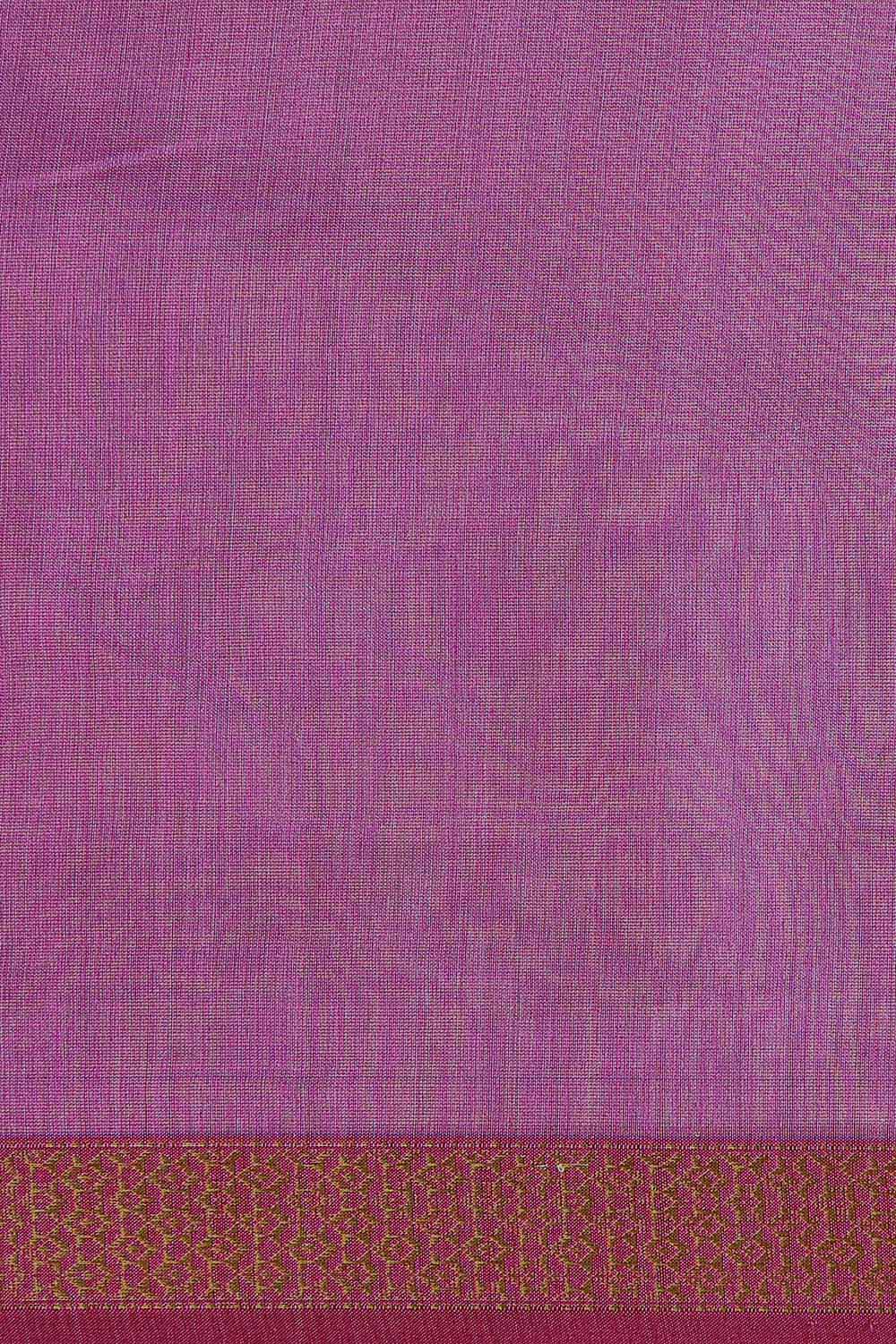 Purple Pure Silk Cotton Maheswari Saree image number null