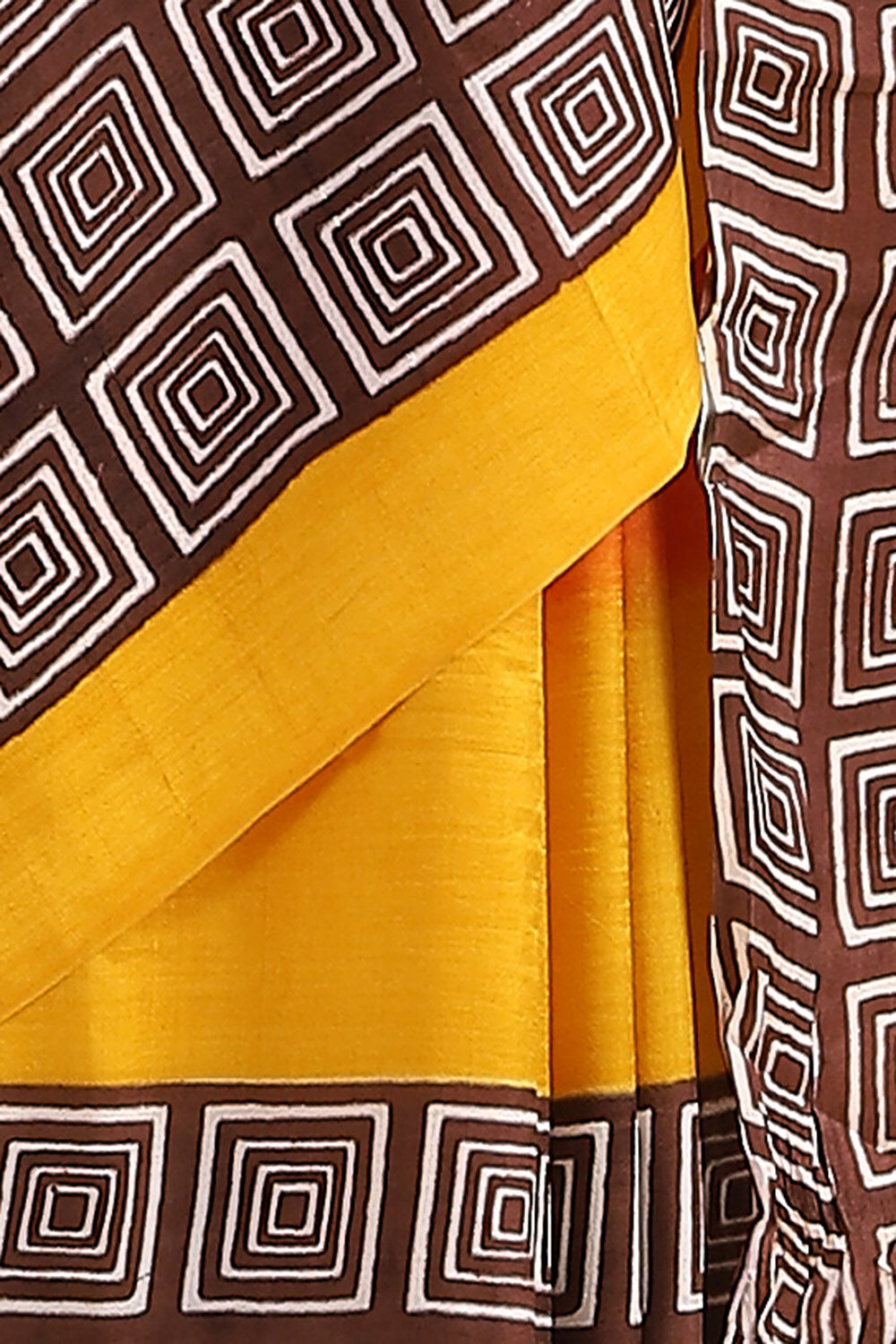 Orange Pure Silk Printed Saree image number null