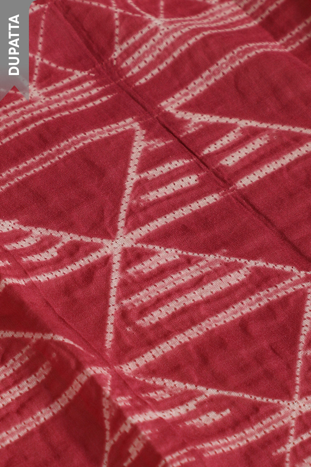Pink Pure Cotton Tie and Dye Shibori Unstitched Suit Set image number null