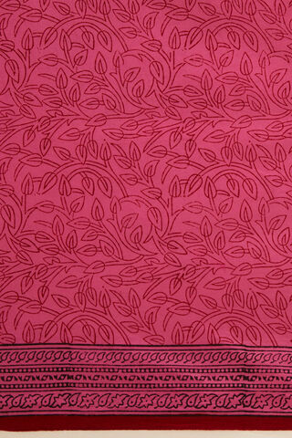 Pink Pure Cotton Bagh Printed Saree thumbnail image number null