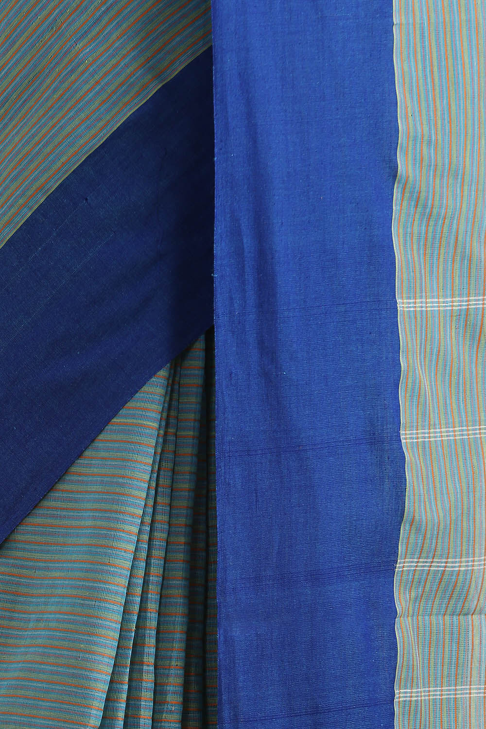 Light Blue Pure Cotton Naranyanpet Saree image number null