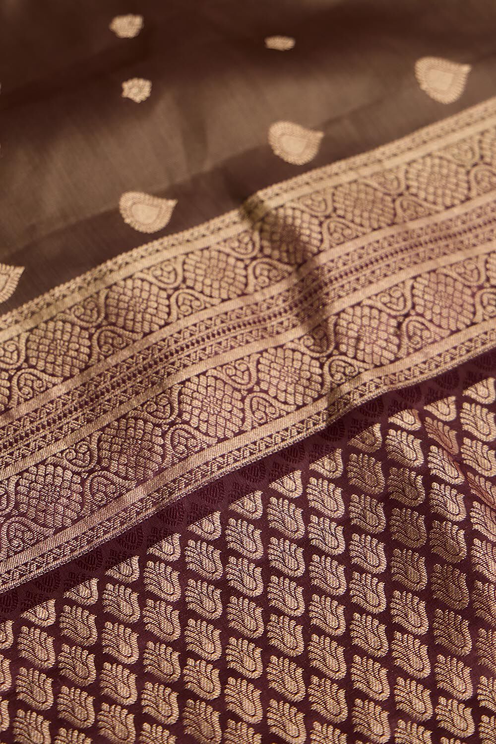 Light Green Woven Silk Viscose Saree image number null