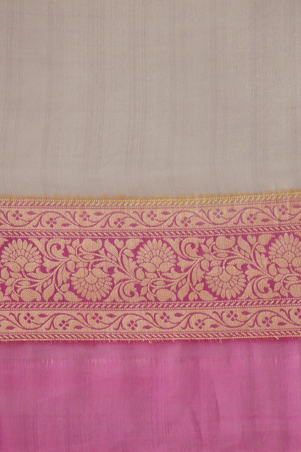 Multicolored Pure Georgette Banarasi Brocade Saree image number null