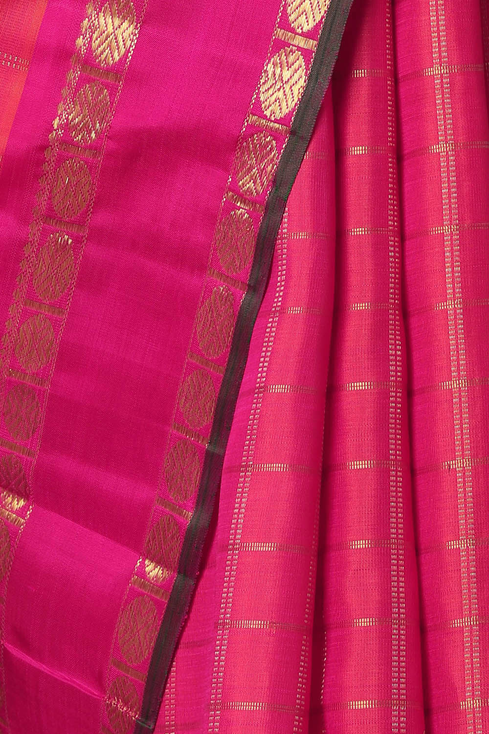 Pink Pure Silk Kanjivaram Saree image number null