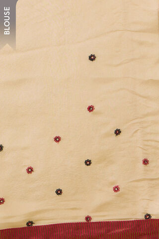 Red Viscose Organza Embroidered Saree thumbnail image number null