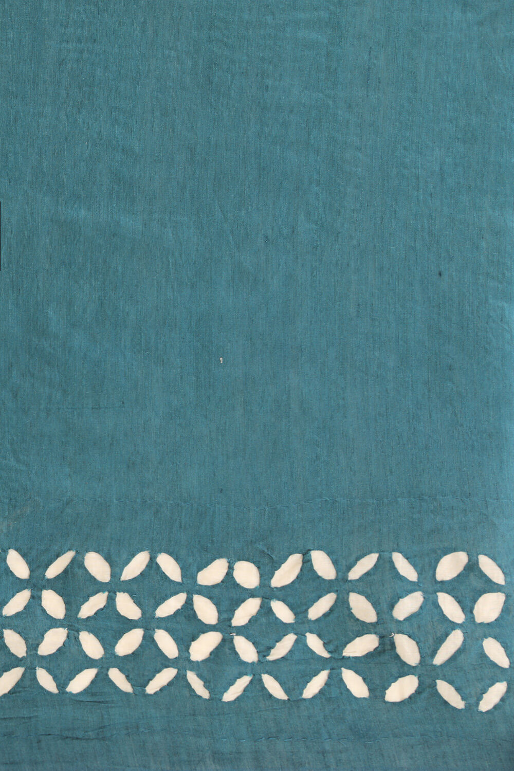 Dark Blue Craft Pure Tussar Silk Applique Saree image number null