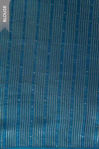 Blue Pure Viscose Embroidered Saree thumbnail image number null
