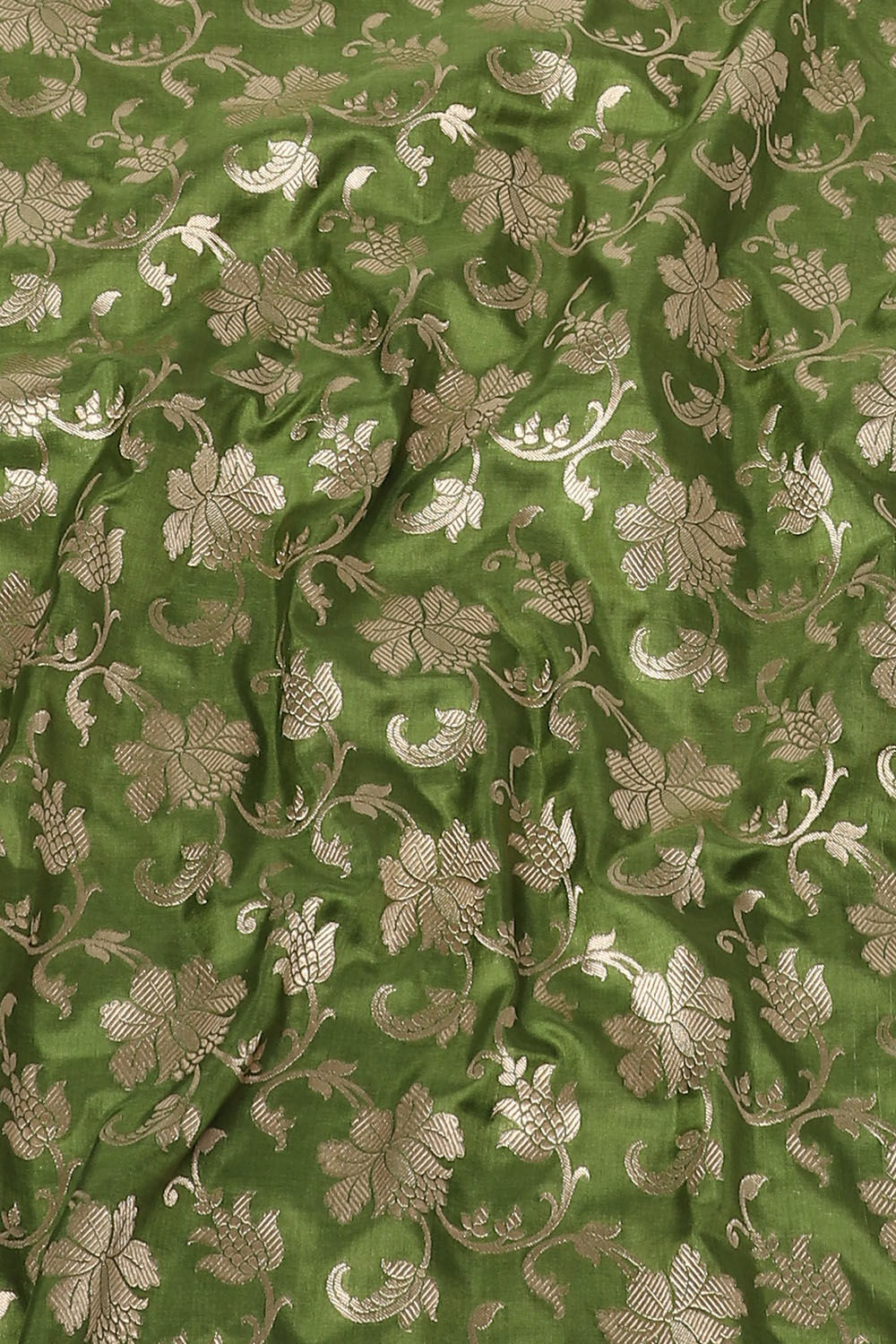 Green Pure Silk Banarasi Saree image number null