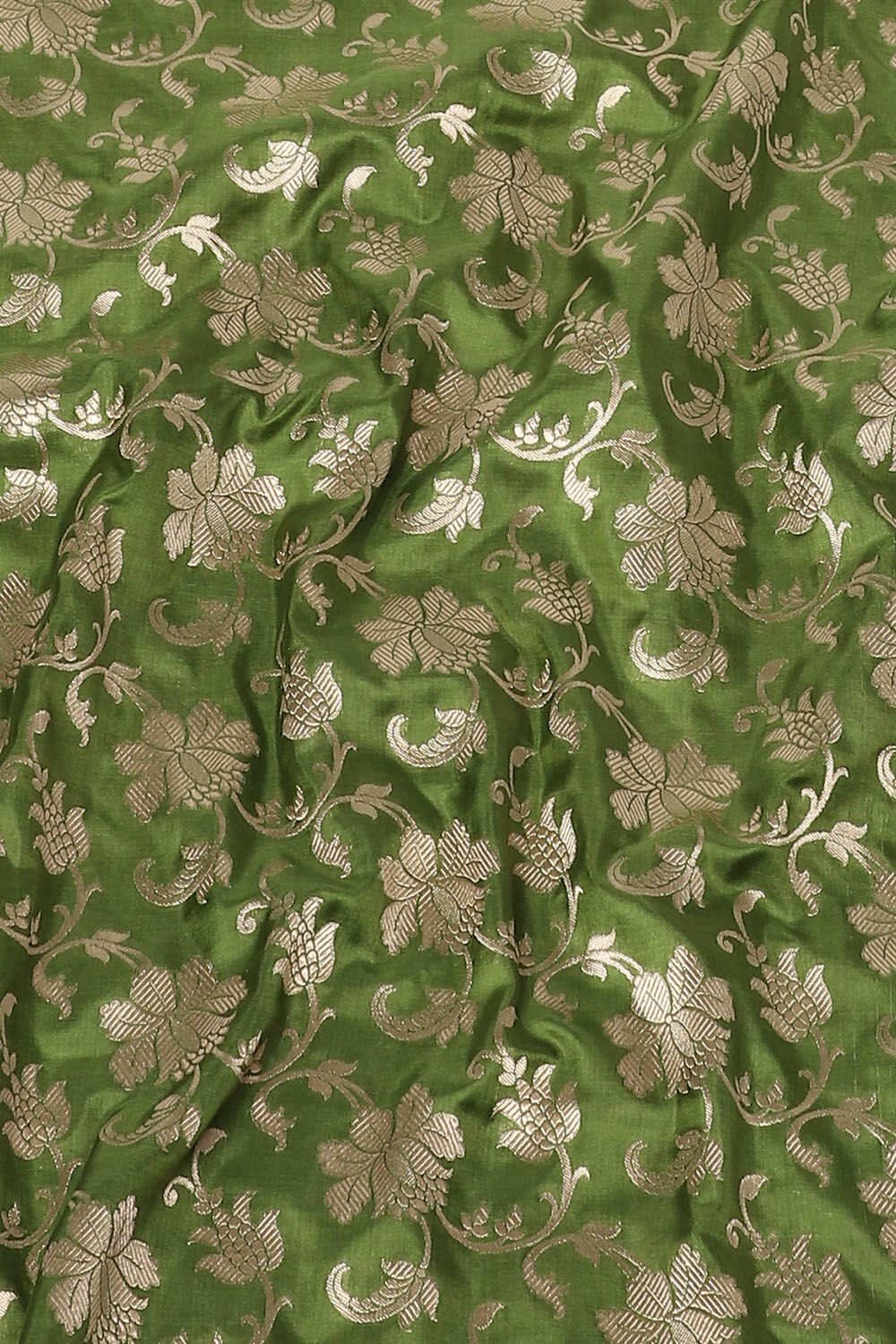Green Pure Silk Banarasi Saree image number null
