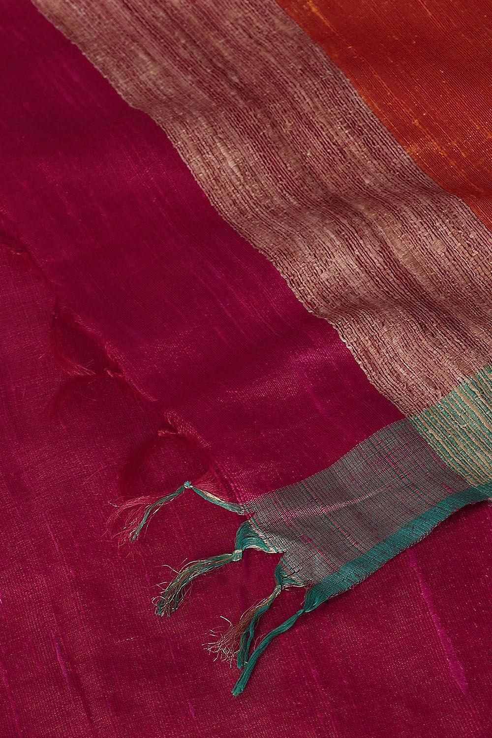 Pink Pure Tussar Silk Bhagalpuri Saree image number null