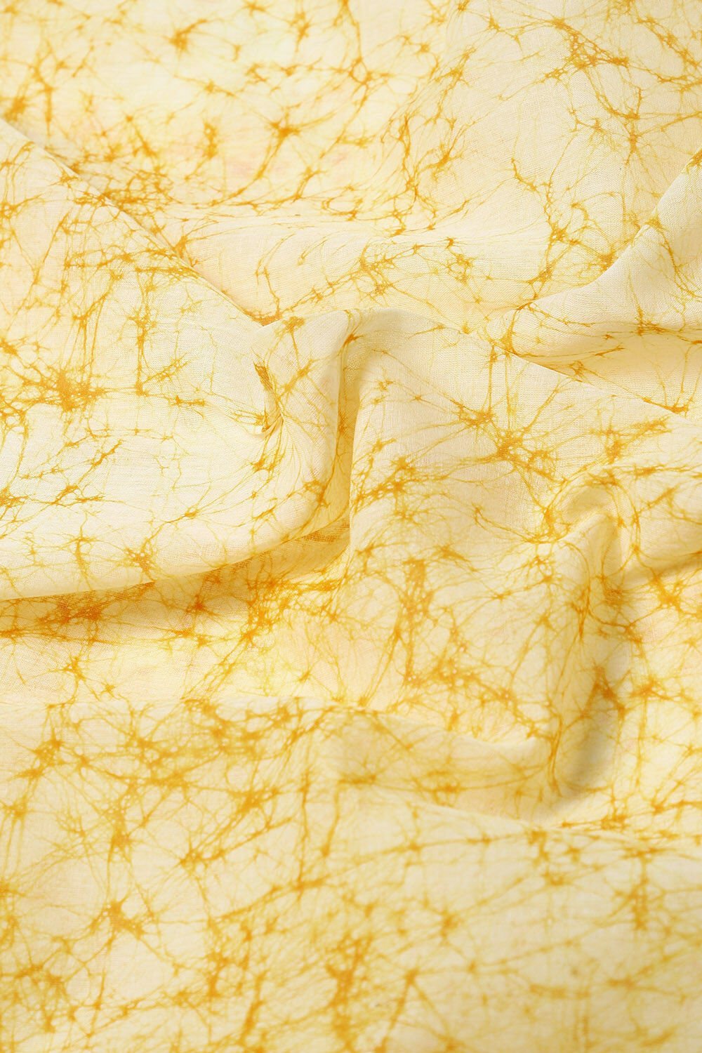 Yellow Pure Cotton Batik Saree image number null