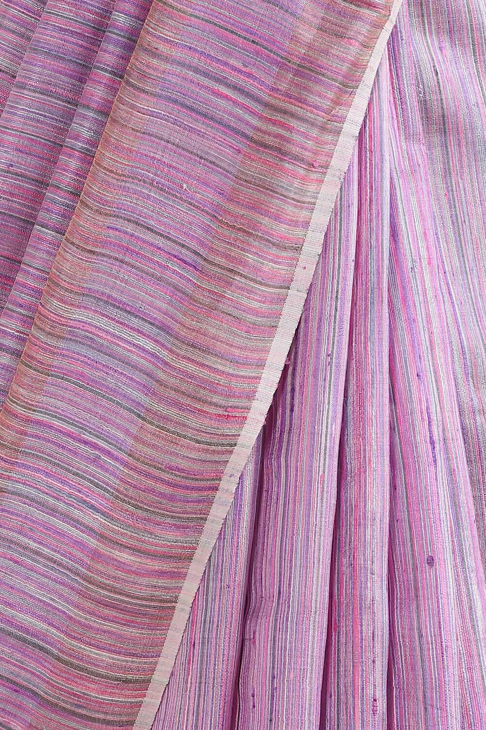 Purple Pure Tussar Silk Bhagalpuri Saree image number null